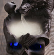 Skull Head Halloween Home Decoration Backflow Incense Burner