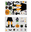 Halloween Glass Show Window Scene Layout Ghost Zombie Pumpkin Spider Static Window Stickers Halloween Party Decoration