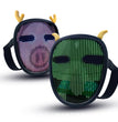 New Halloween Mask Led Luminous Hand Loop Controled Glow Mask Festival Party Cosplay Pad DIY Editable Atmosphere Toy