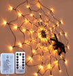 Halloween Led Spider Web String Light 5v Remote Control 8 Modes Net Mesh Atmosphere Lamp Outdoor Indoor Party Decor Led Light