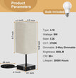 Bedside Lamps, Table Lamp with USB C+A Charging Ports, 3 Way Dimmable Touch Control, Small Nightstand Lamps for Bedroom, Home Decor, Living Room, LED Bulbs Included, Upgraded Beige