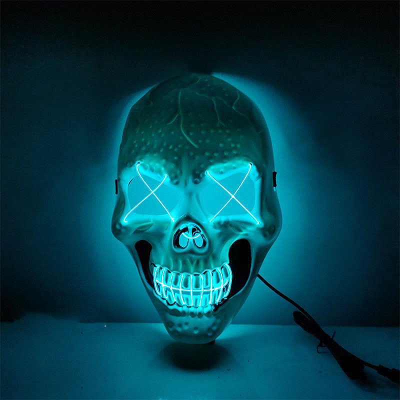 Halloween Skull Glowing Mask Bar Night Horror