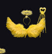 Wings Props Flower Girl Dress Up Halloween Christmas Show Feather Wings