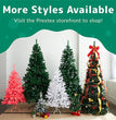 1.8 M PVC Retractable Christmas Tree With Ornaments Folding Decorations