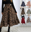 Women's Casual Leopard Print Simple Slim Skirt