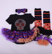 6-12 months baby Halloween foreign trade platform explosion Baby Toddler shoes dress combination set Skull