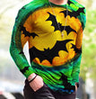 Halloween Autumn And Winter Men S Print Simple Long-Sleeved T Shirt