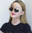 Creative 2024 Happy New Year Party Glasses Supplies Photo Props Holiday Dance Dress Up Funny Glasses