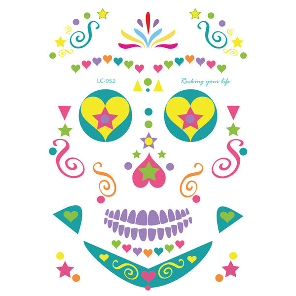 Halloween face sticker tattoo sticker