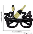 2024 New Year Party Funny Holiday Decorative Glasses Photo Props Glasses Frame
