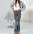 Women's Slim-fit High Waist Black Trousers