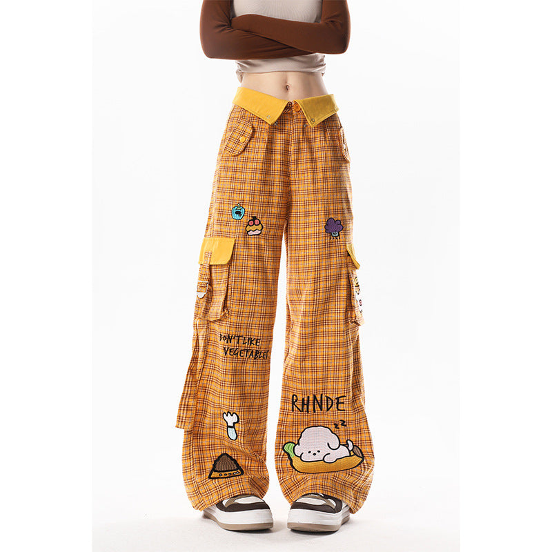 Casual All-match Loose Straight Wide-leg Pants
