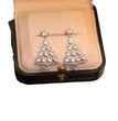 Women's High-quality Silver Needle Christmas Tree Earrings