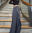 Plus Size Stitching Straight-leg Trousers Women's Autumn Suit Pants