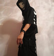Smiling Mask Halloween Party Props Masquerade Funny Scary Dark Bullet Shadow Yin