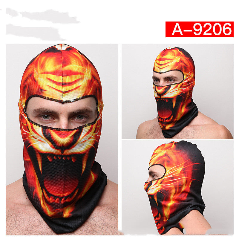 Riding Skating Dust Hood Halloween Skull Mask