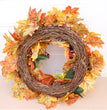 Halloween Thanksgiving Autumn Frost Leaf Pumpkin Simulation Garland Props Home Decor