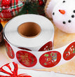 Merry Christmas Christmas Festival Roll Adhesive Sticker