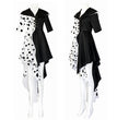 Halloween Costume Cosplay Evil Queen Black White Dress Jacket