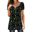 Halloween Spider Web Women's Loose Print Slim Top