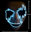 Halloween Skeleton Mask LED Glow Scary EL-Wire Mask