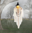 Halloween Farmhouse Flying Witch Atmosphere Decoration Horror Props Outdoor Scene