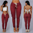 Women's multi-bag casual pants