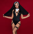 Women's Halloween Cosplay Nun Costume Set
