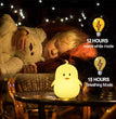 Kids Night Light (Silicone Light) USB Rechargeable Penguin Night Lights, 9 Colors Change with Touch Sensor and Remote Control for Baby/Kids/Adult Bedroom (Penguin)