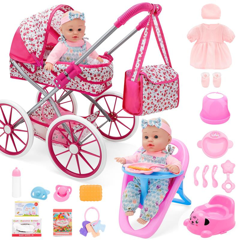 Doll Deluxe Nursery Play Set with Accessories