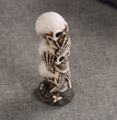 Hear-no See-no Speak-no Evil Skull Statue SculptureFigure Skeleton Stacked Skulls For Halloween Decoration Skull Collection
