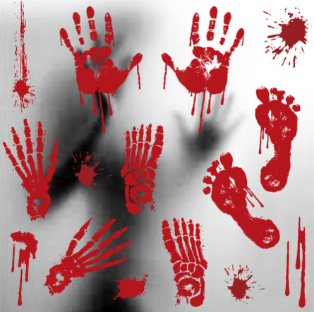 Halloween color static stickers