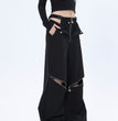 Hot Girl Zipper Design Casual Trousers