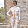 Halloween 3D Skeleton Digital Women's Digital Print Jumpsuit