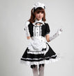 Black and white maid anime costume