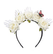 Halloween Simulation Rose Skull Hand Headband