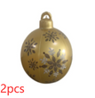 Christmas Ornament Ball Outdoor Pvc 60CM Inflatable Decorated Ball PVC Giant Big Large Balls Xmas Tree Decorations Toy Ball