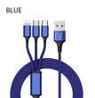 3 In 1 USB Cable For 'IPhone XS Max XR X 8 7 Charging Charger Micro USB Cable For Android USB TypeC Mobile Phone Cables