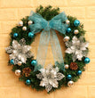 40 50 60CM Christmas Wreath Mince Rattan Ring Door Hanging Christmas Decorations, Christmas Wreath Window