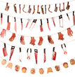 Halloween Horror Knife Flag Pulling Horror Curtain Bed Sheet