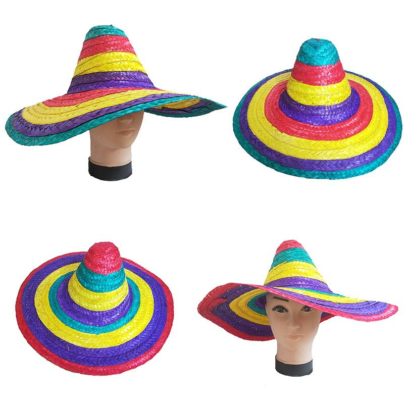 Halloween masquerade rainbow hat