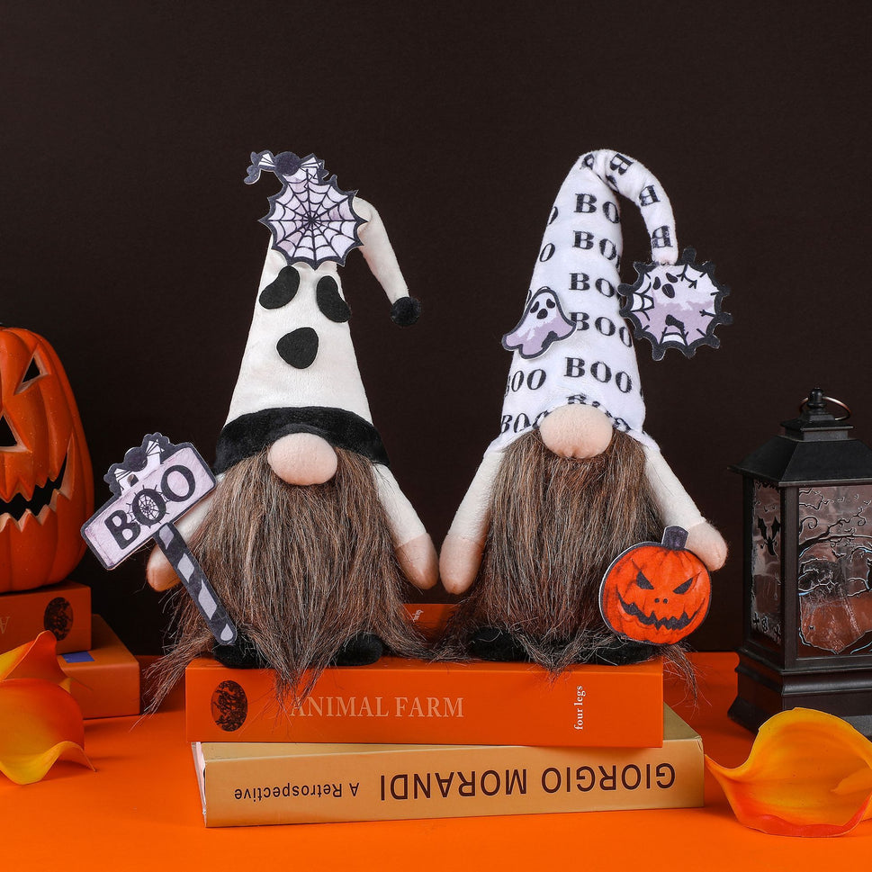 Halloween Decoration Sitting Faceless Doll Rudolf