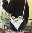 Halloween Bags Funny 3D Cartoon Ghost Cartoon Shoulder Bags Women Cute Cell Phone Purses Crossbody Bag