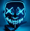Black V Halloween Horror Glowing Mask