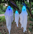 New Halloween White Ghost Pendant Three-color Fade