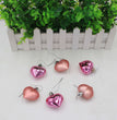 Christmas Decoration Peach Heart Painted Pendant