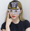 Creative 2024 Happy New Year Party Glasses Supplies Photo Props Holiday Dance Dress Up Funny Glasses