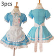 Black and white maid anime costume
