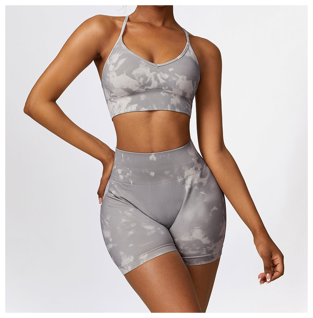 Camouflage Printing Seamless Yoga Suit