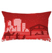 Christmas peach leather pillowcase